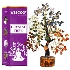 VOOXE Crystal Tree of Life with seven chakras, a calm focal point for any space.