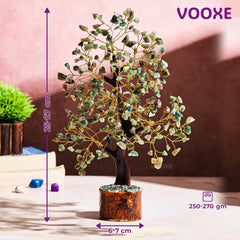 VOOXE green aventurine crystal tree decor enhances office ambiance
