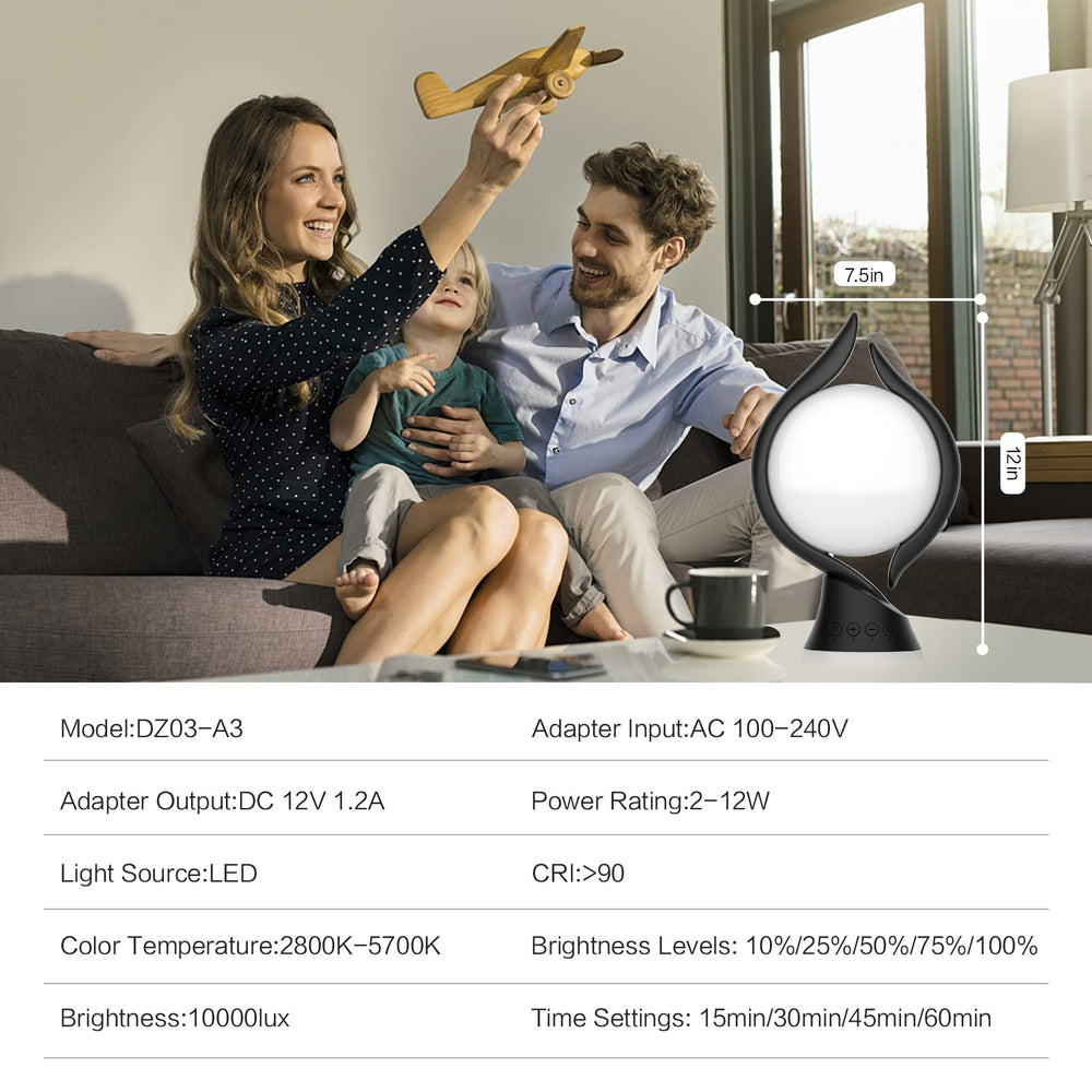 Voraiya UV-free lamp designed for bedside or desk use