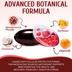 Vortexonix Astaxanthin 12mg per serving emphasizes strong absorption and potential daily benefits.