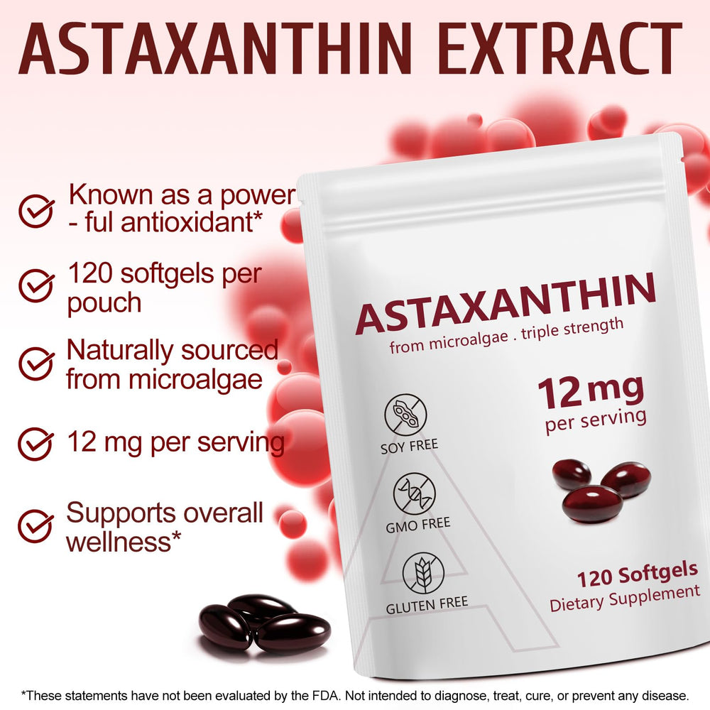 Haematococcus pluvialis-derived ingredient emphasizes natural origin and carotenoids for skin and eye comfort.