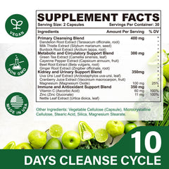 Vortyxon CannaKlean capsules on display showing a herbal multi-blend.