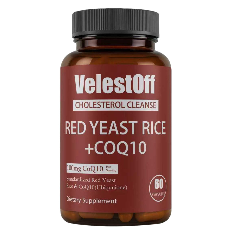 VOSETOKELA Lunessa red yeast rice and CoQ10 bottle for cholesterol support and energy