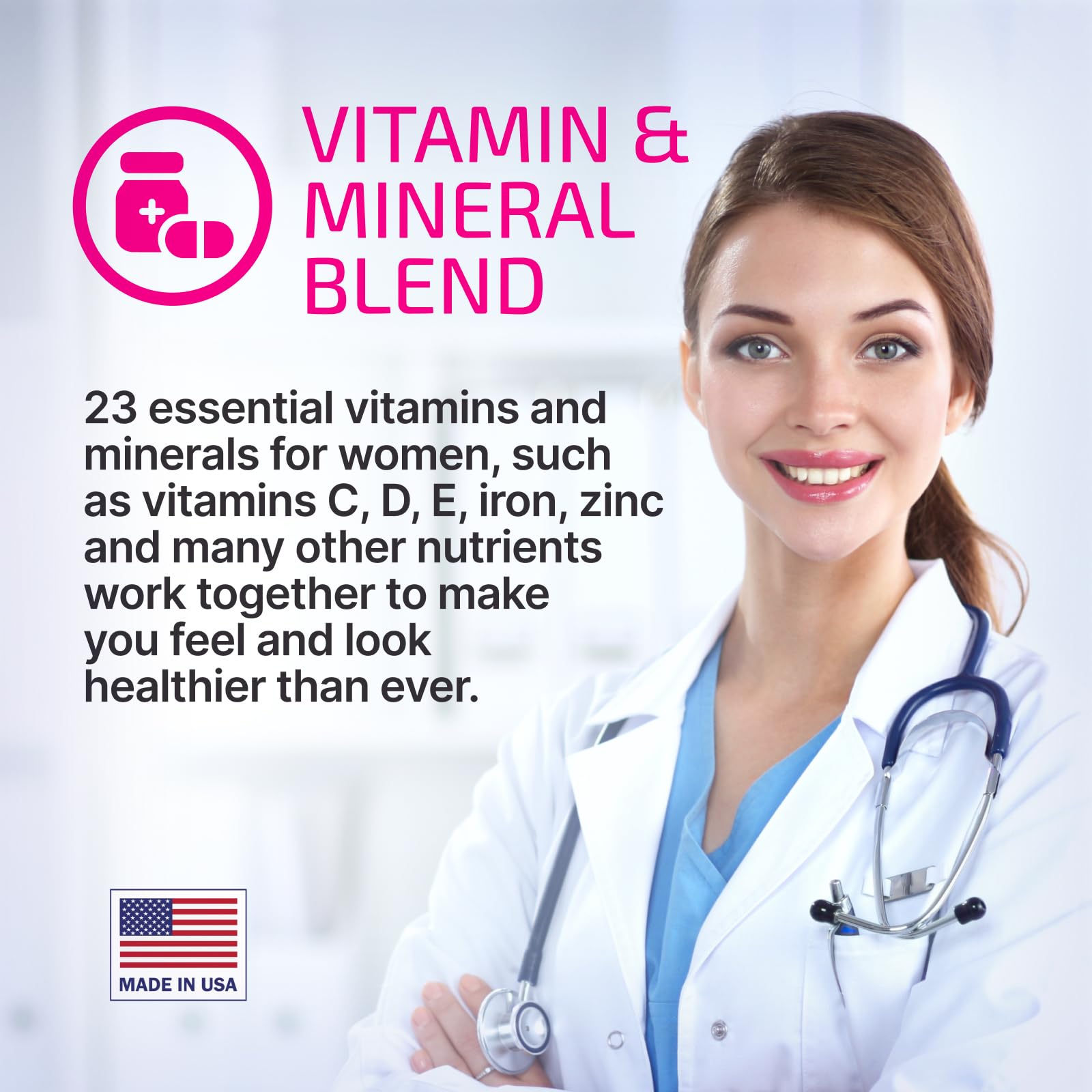 VPLab Ultra Women's Multivitamin tablets held in hand for daily use