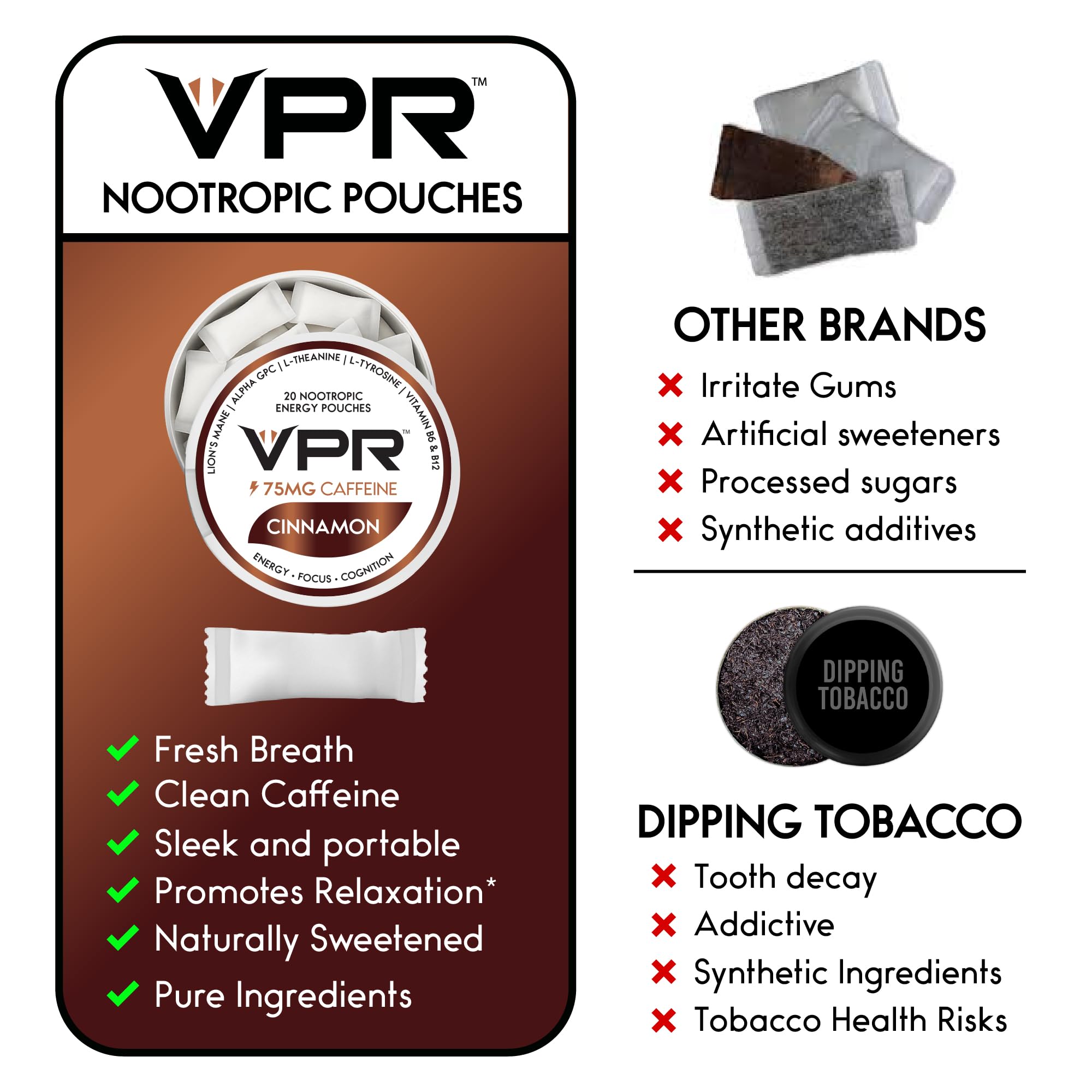 VPR Energy variety pack display shows naturally flavored, sugar-free options