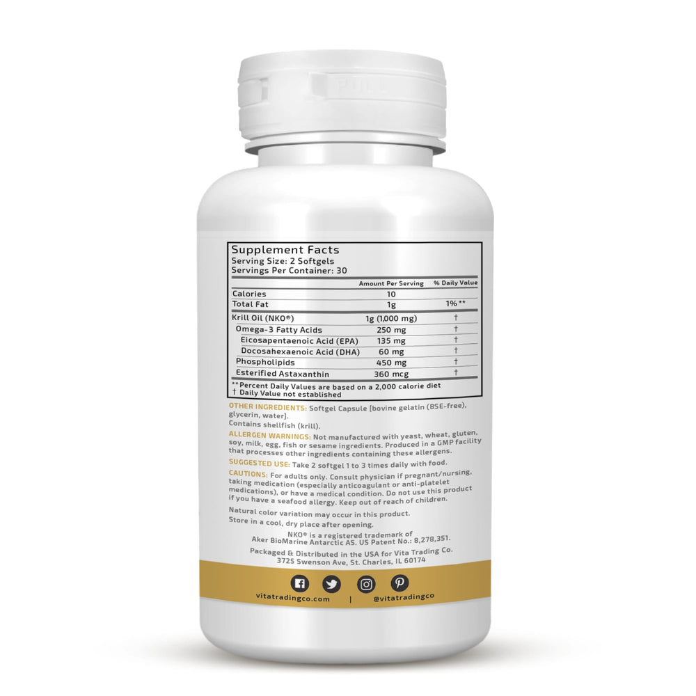 Astaxanthin-rich VTC Krill Oil emphasizes natural color