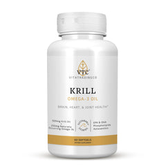 VTC Krill Oil bottle for daily omega-3 support