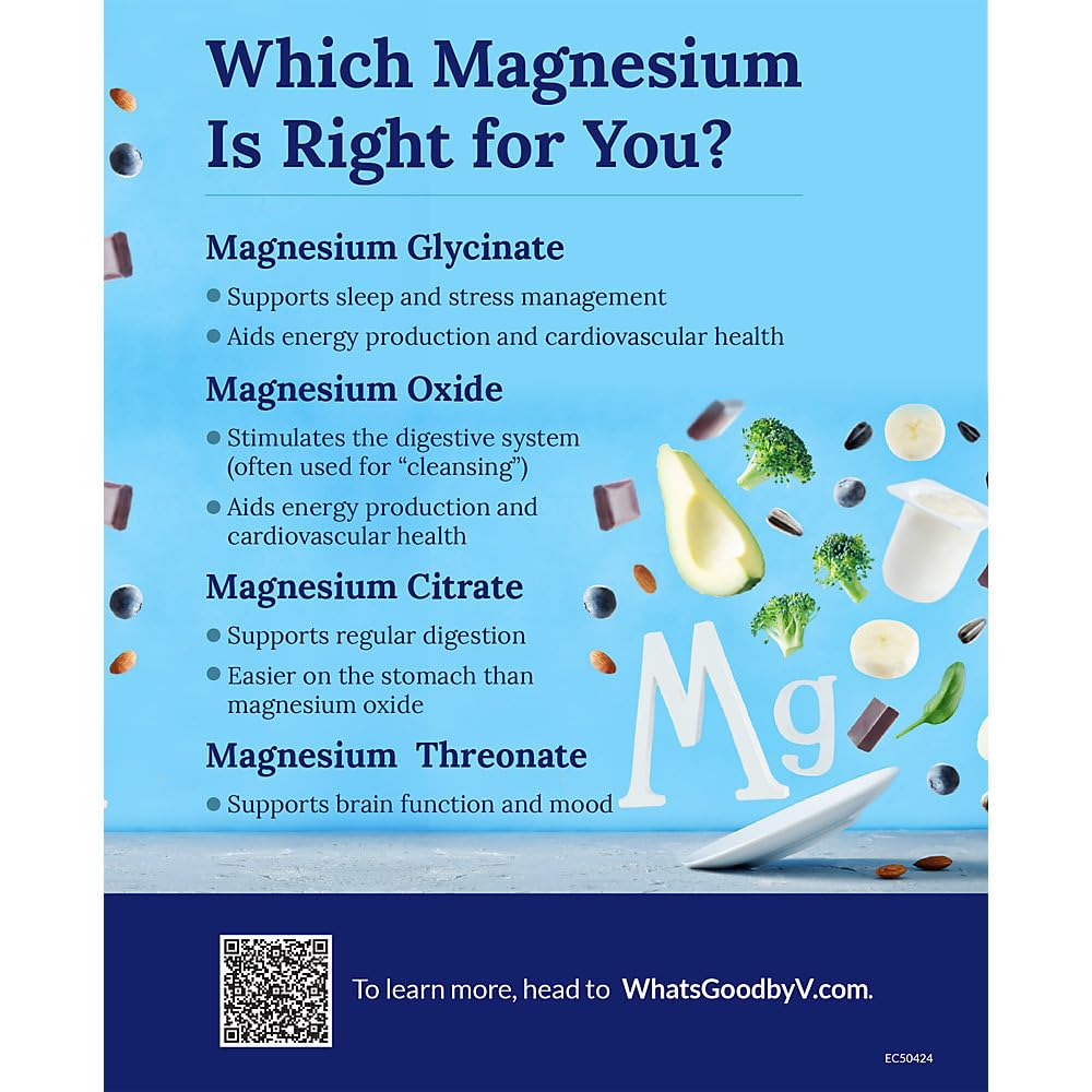 Vthrive Magnesium Relax powder in a glass, refreshing citrus color.