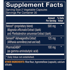 Vthrive Mood Balance capsules close-up showing vegetarian capsules for daily use