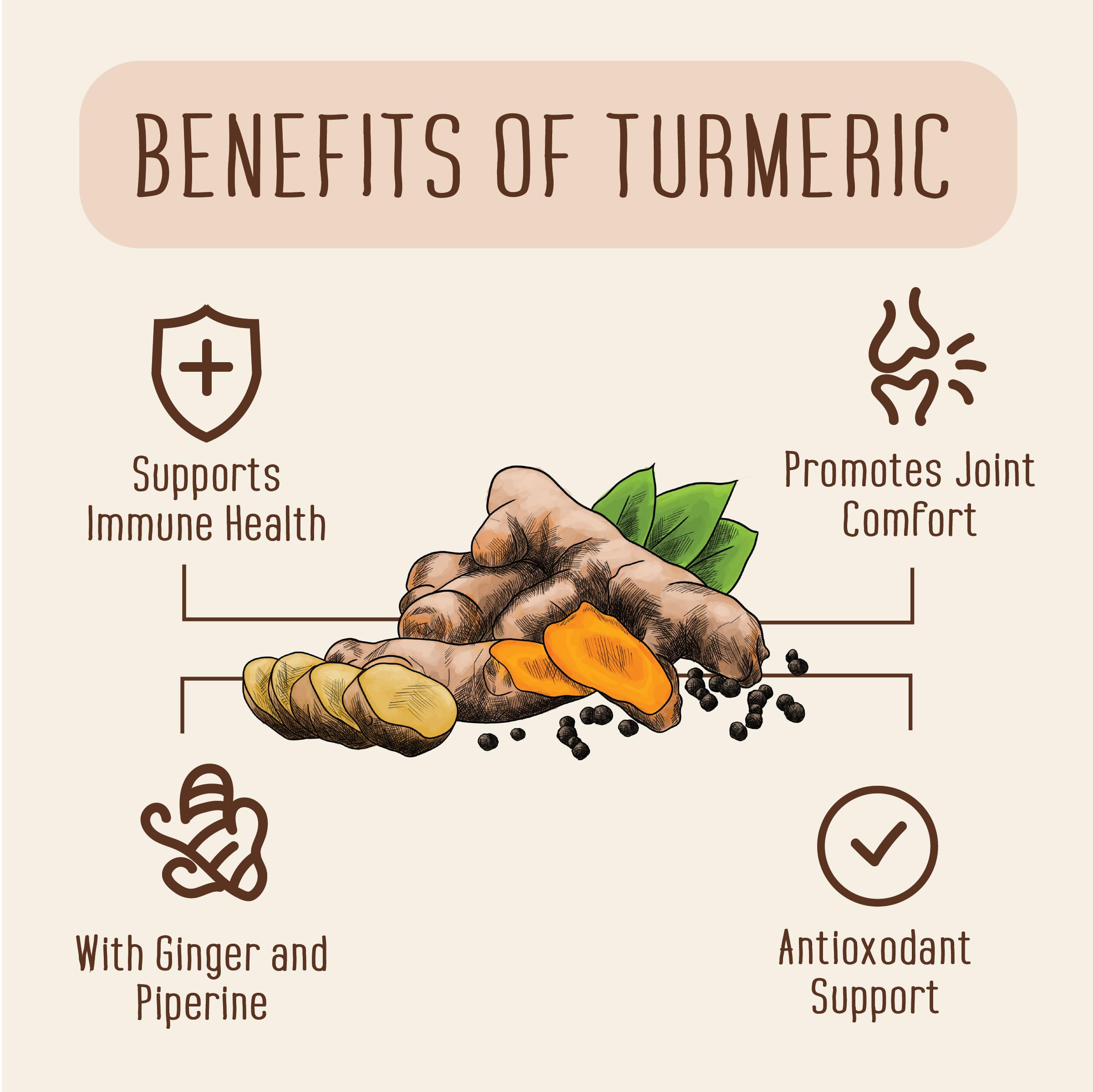 Vumi turmeric ginger gummies peach bottle shot showcasing delicious daily wellness ritual