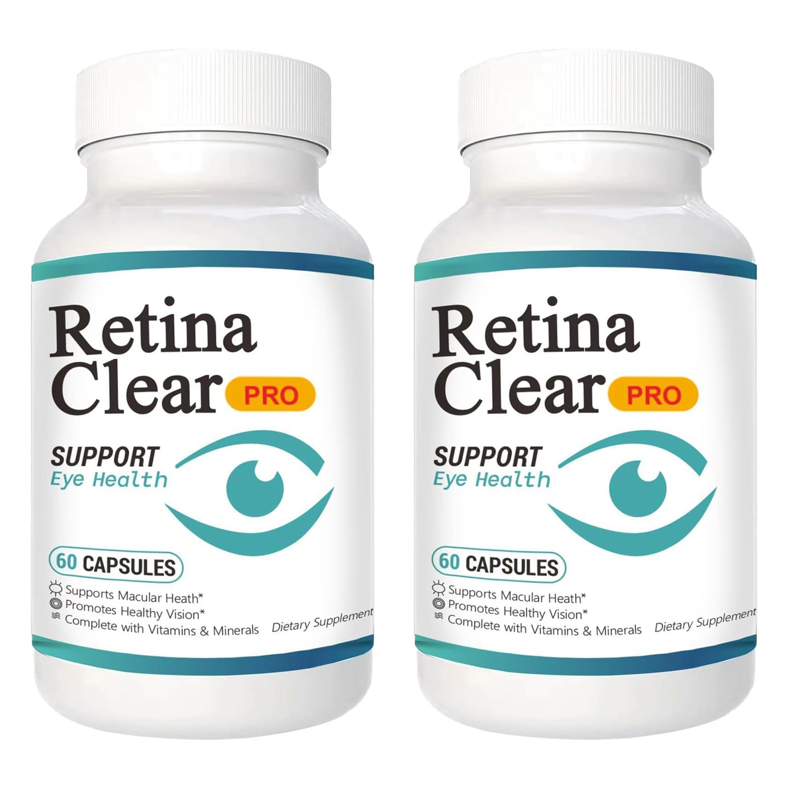 Vunexo Retina Clear Pro bottle front for daily eye support.