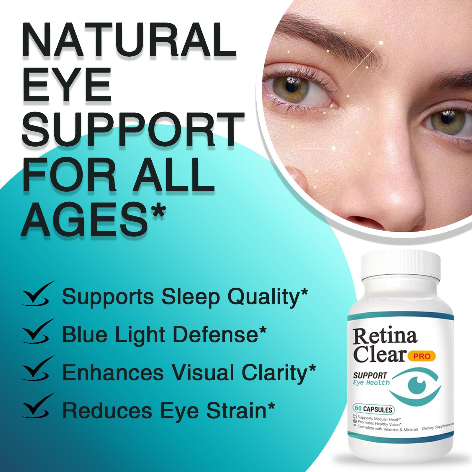 Vunexo Retina Clear Pro pack shot including two bottles for value.