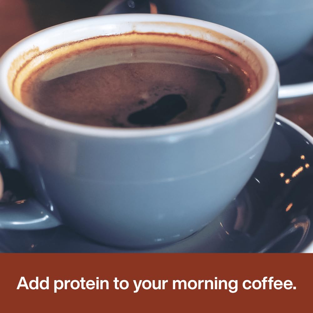 VUNNEX bone broth powder blends into coffee for a protein kick.