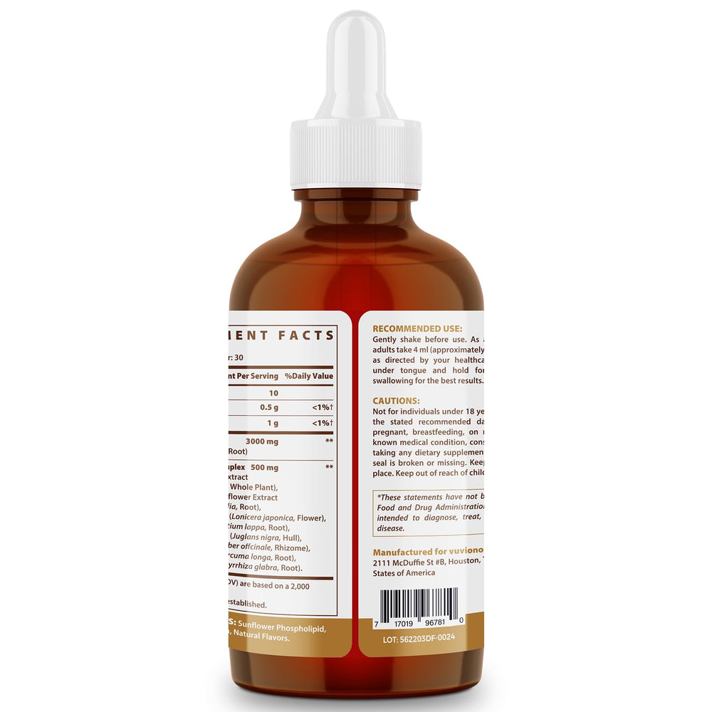 Vuvionoso Golden Seal Tincture box packaging beside bottles ready for storage