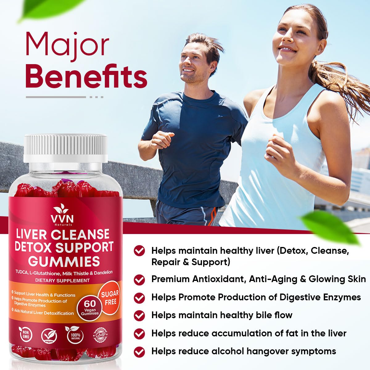 VV Naturals liver detox ingredients highlight milk thistle and glutathione.