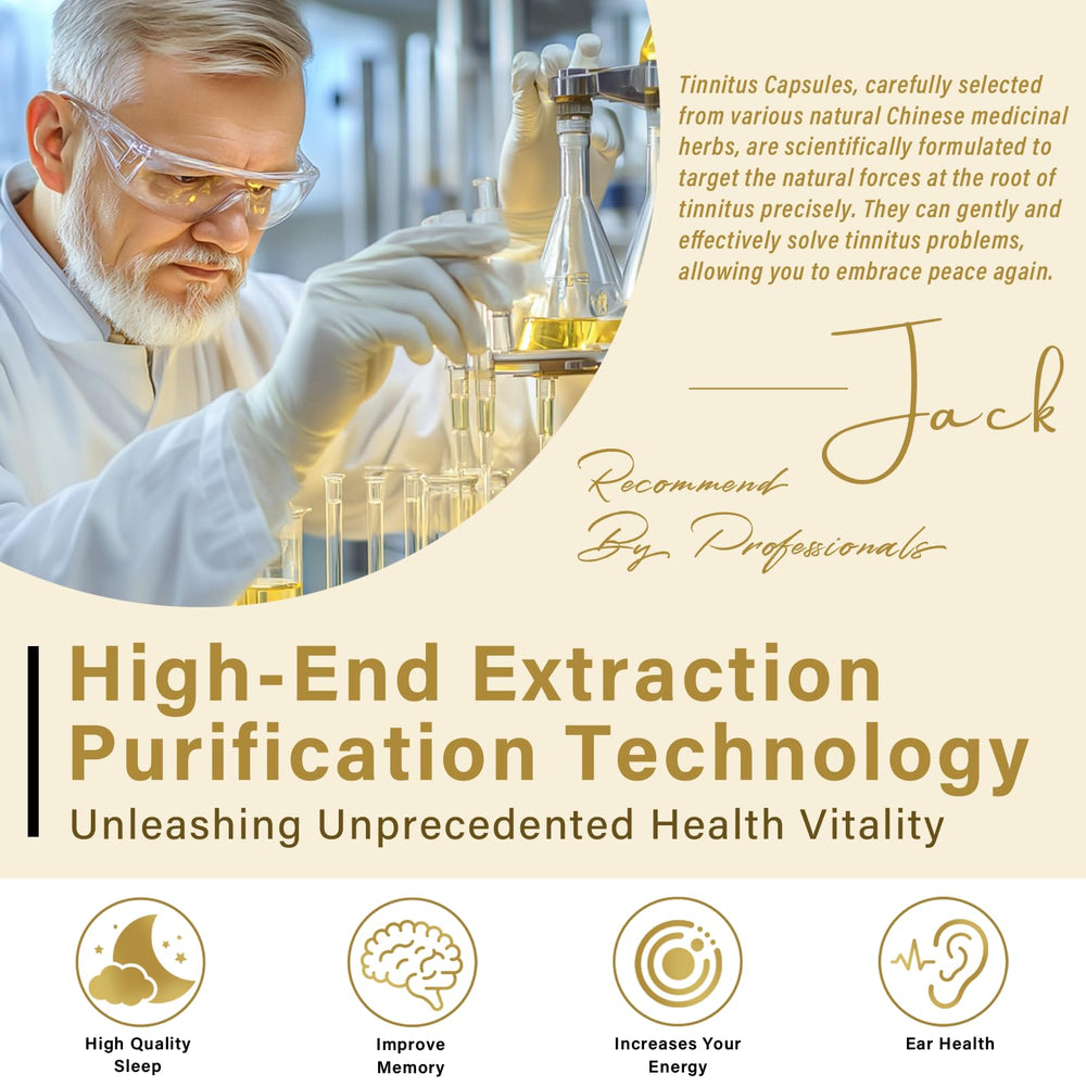 VVQ Tinnitus Relief plant-based formula image with vitamins for ear comfort