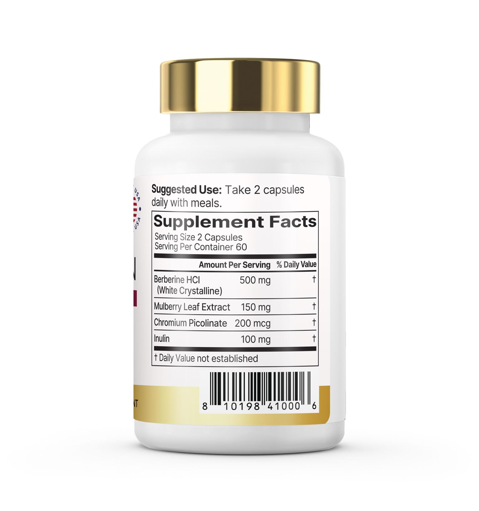 VXICDE product label highlights 60 capsules per bottle and 500 mg dose