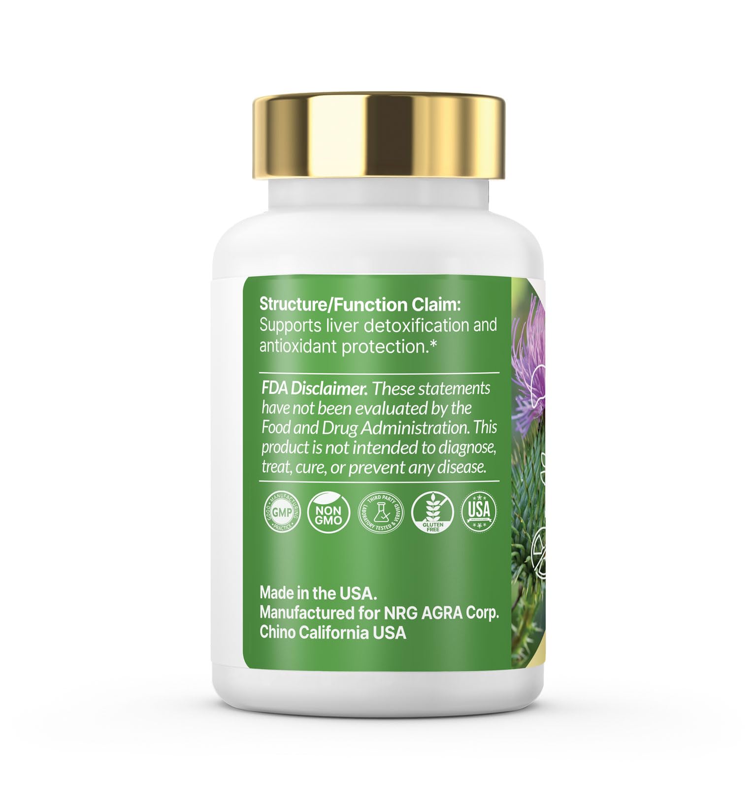 VXICDE ClearLiver ingredient graphic featuring milk thistle and NAC benefits