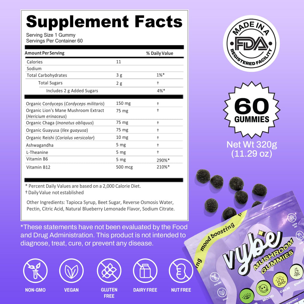 Morning routine with Vybe Daily Nootropic Gummies for a thoughtful start.