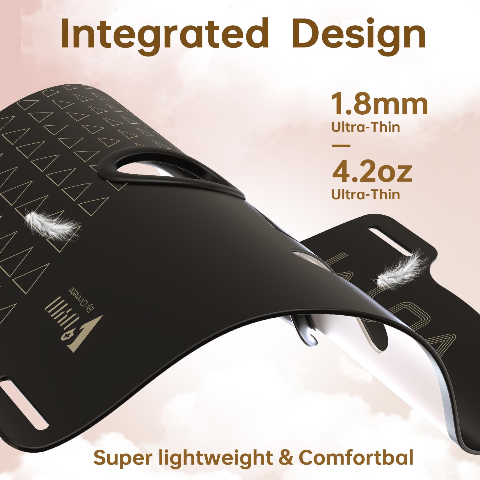 Secure head and ear straps on the VYM mask reduce pressure during wear