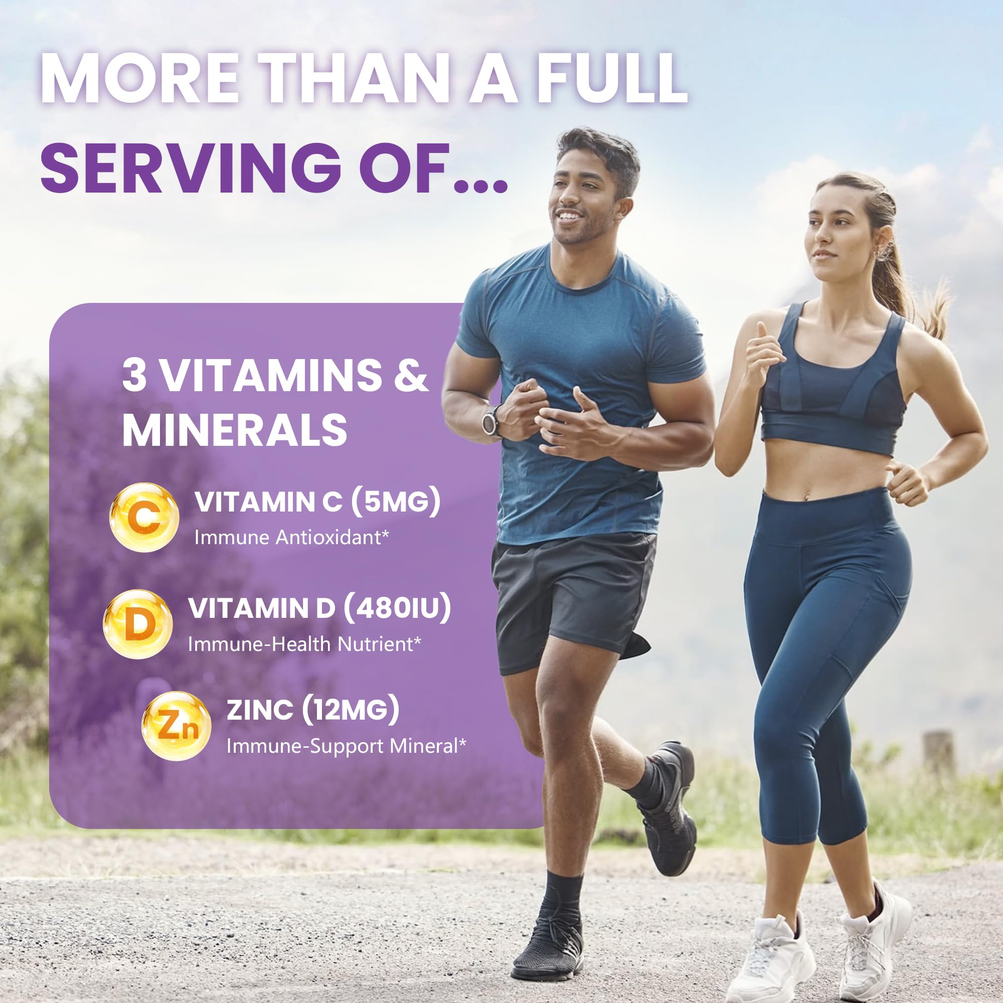 VYNTIS capsules pictured with a meal to illustrate daily use.