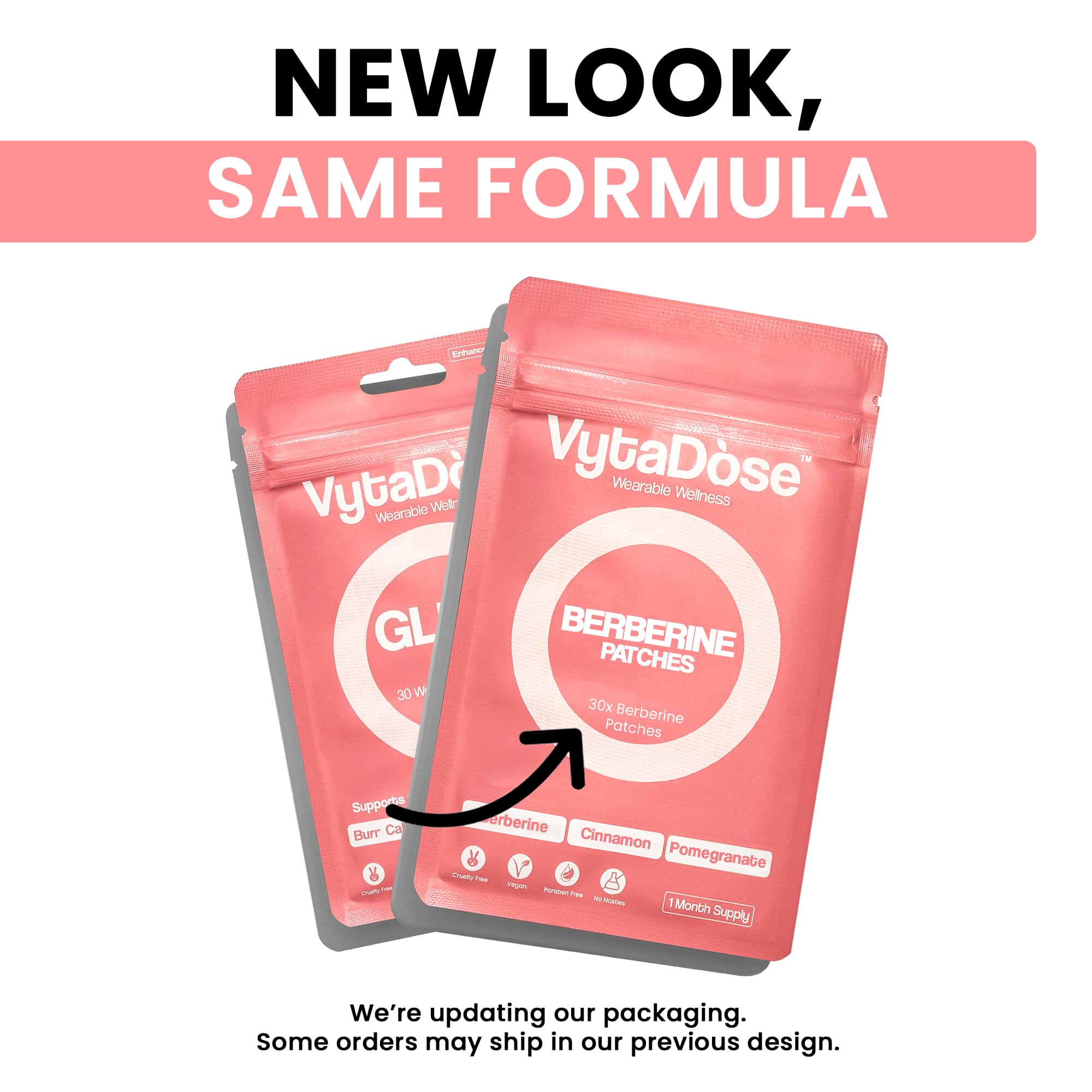 Vytadose GLP-1 patches featuring pomegranate extract for daily support.