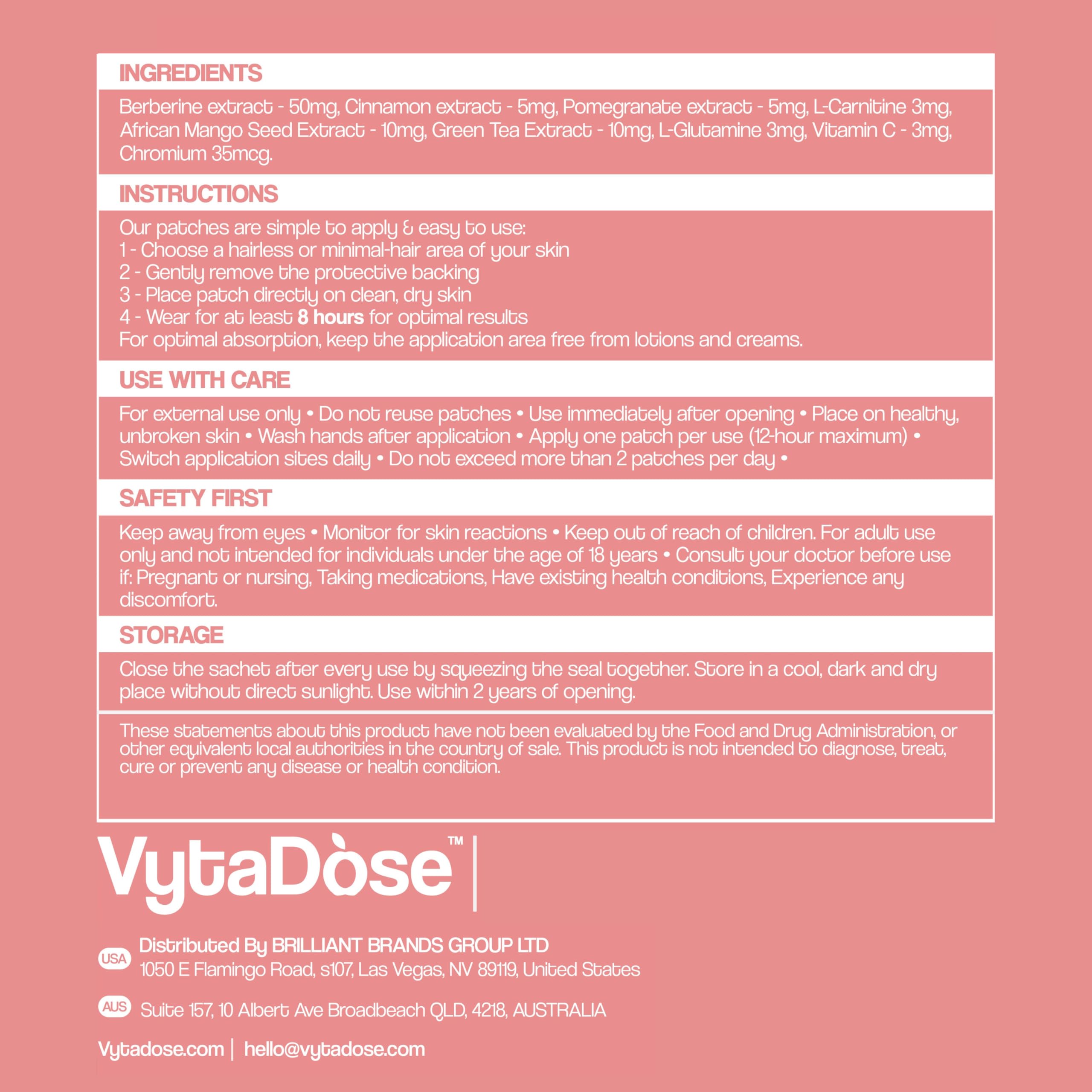 Vytadose skin-safe adhesive close-up indicates gentle adhesion