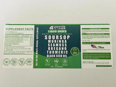 Vyxion 10-in-1 formula label shows herbal blend for daily vitality