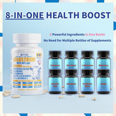 VYXION 8-in-One colostrum capsules show a comprehensive health blend for vitality