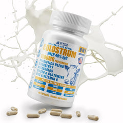 VYXION bovine colostrum bottle highlights immune-support formula for daily wellness