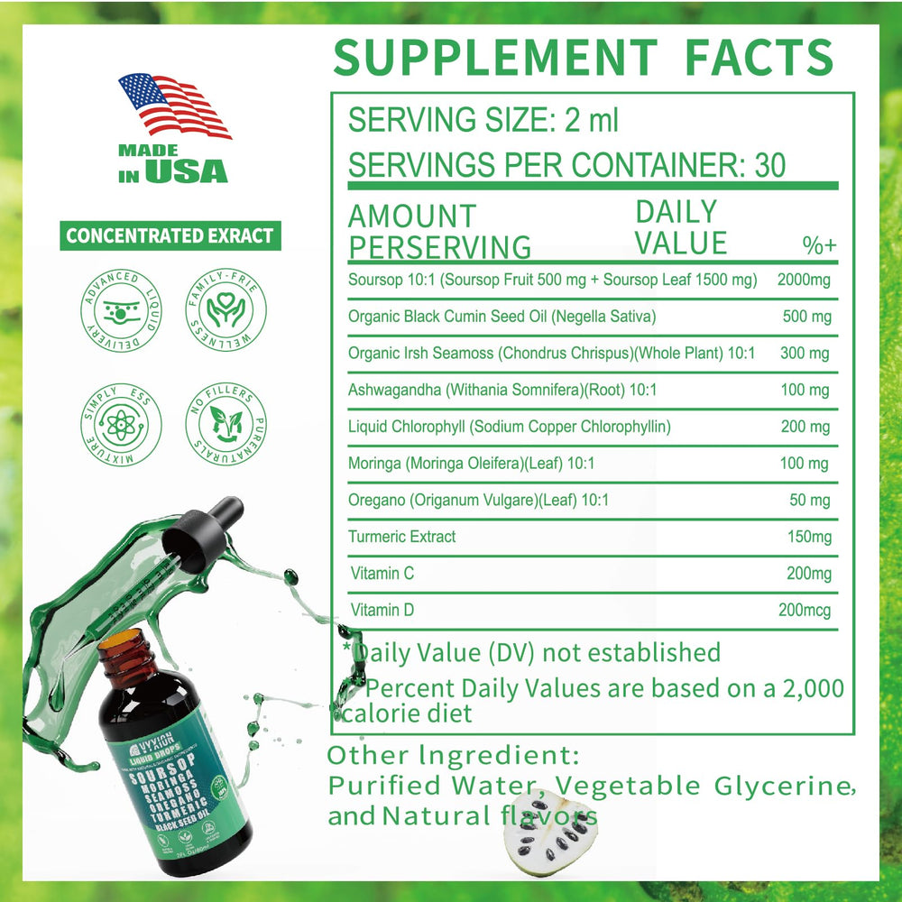 Vyxion green plant-based ingredients like moringa and turmeric