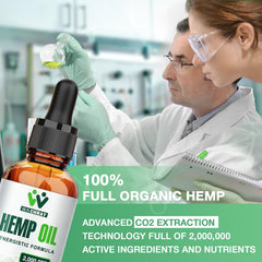 WACHRAY hemp oil drops dropper pour demonstrates convenient dosing and easy integration