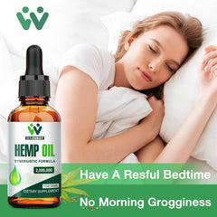 WACHRAY hemp oil drops label closeup shows organic non-GMO USA-sourced ingredients