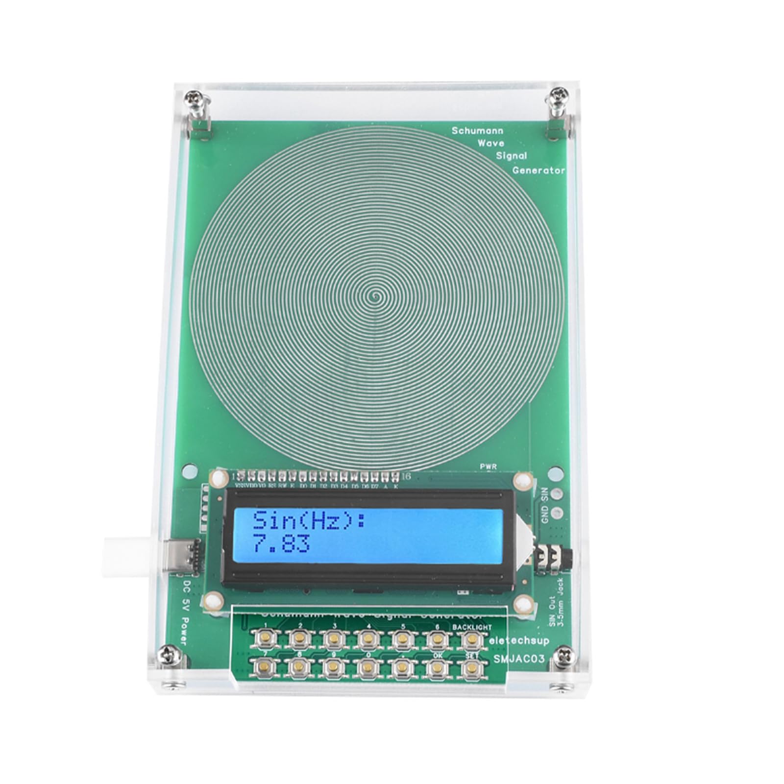 WAGHAVEN generator frequency dial enables fine sine wave control
