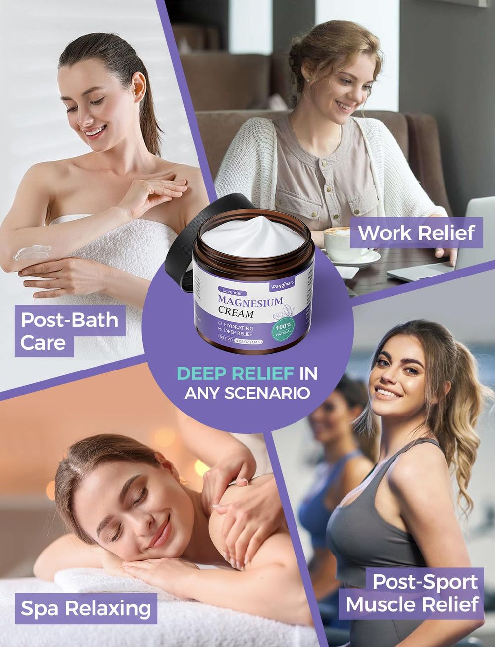 Wagomars Magnesium Cream delivers deep hydration for tired muscles.