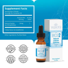 Waiora NCD2 dropper in use for quick daily supplementation.