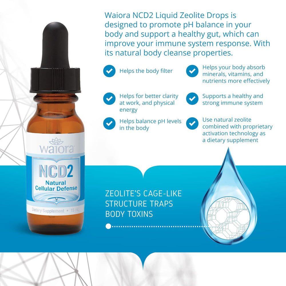 Waiora NCD2 zeolite activation technology illustration.