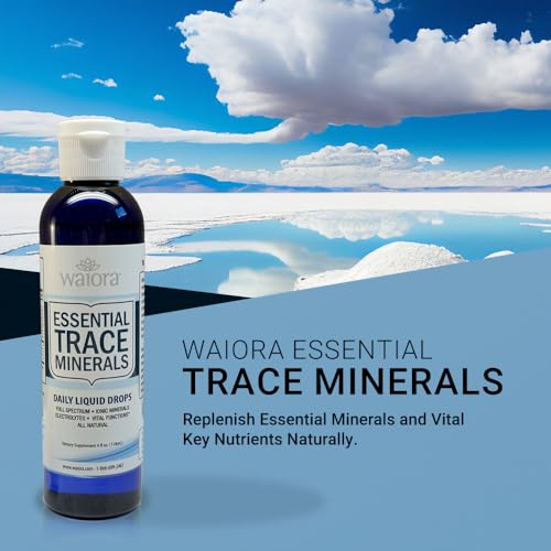 Waiora Trace Minerals drops dispensed for daily mineral support.