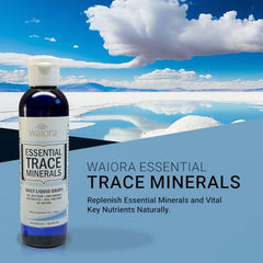 Waiora Trace Minerals drops dispensed for daily mineral support.