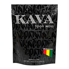 Wakacon Kava Waka Powder in Fiji packaging show authentic root focus and quality