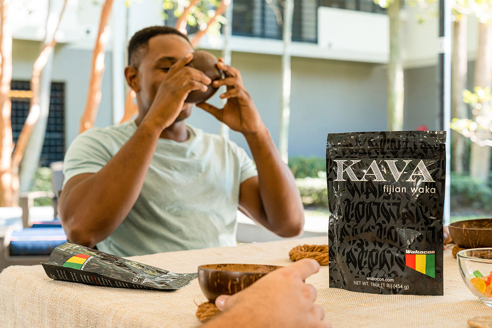 Dark noble kava powder emphasizing potency and traditional grind