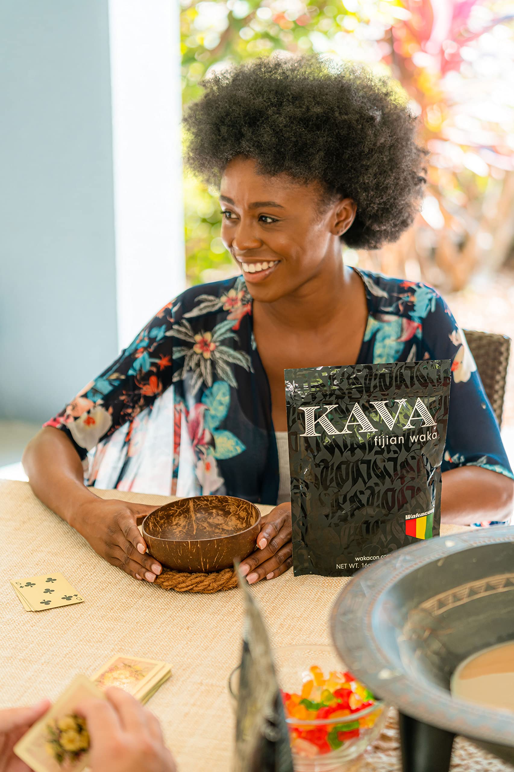 Ground root detail from Wakacon Kava Waka powder