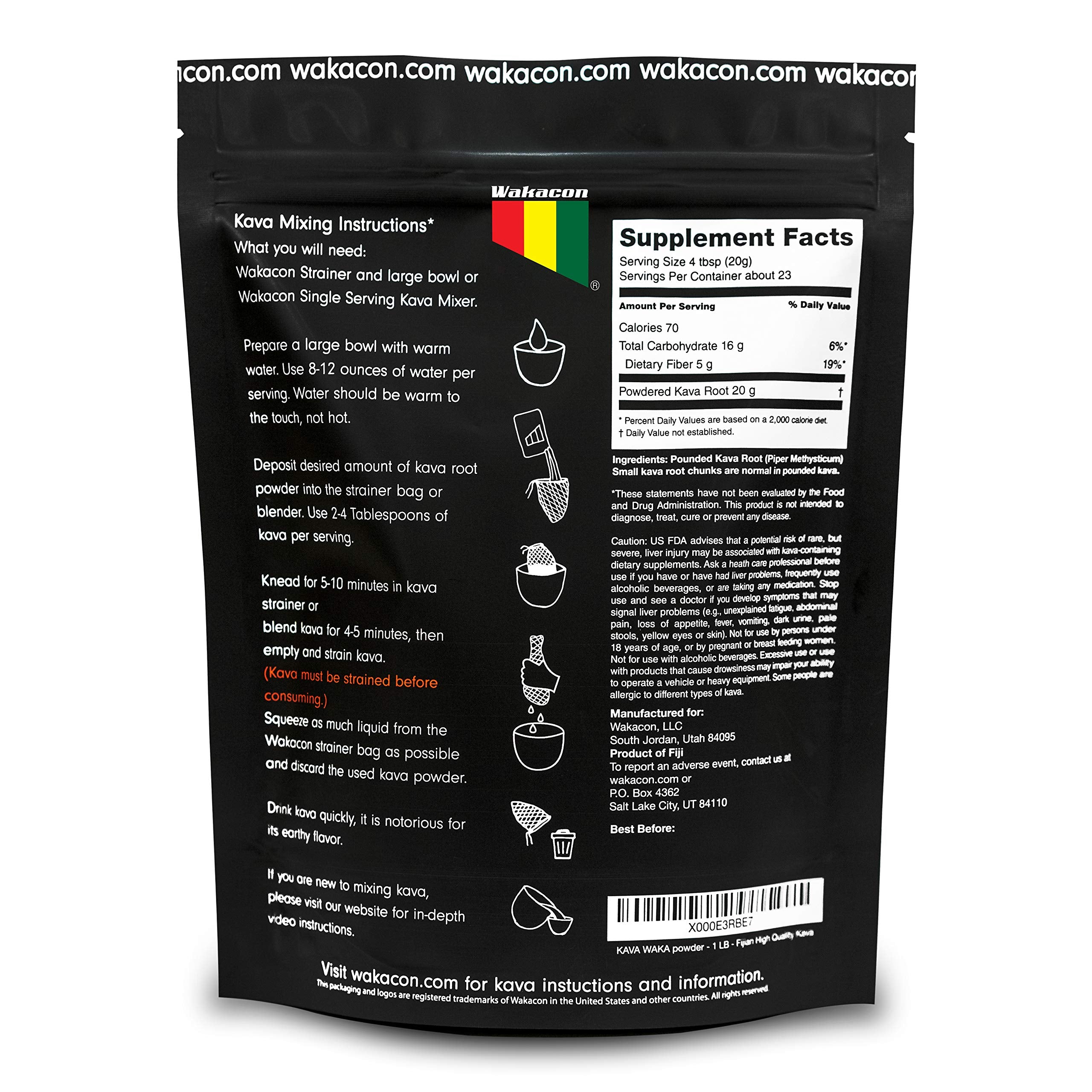 Close up of noble Fiji kava powder with rich earthy aroma