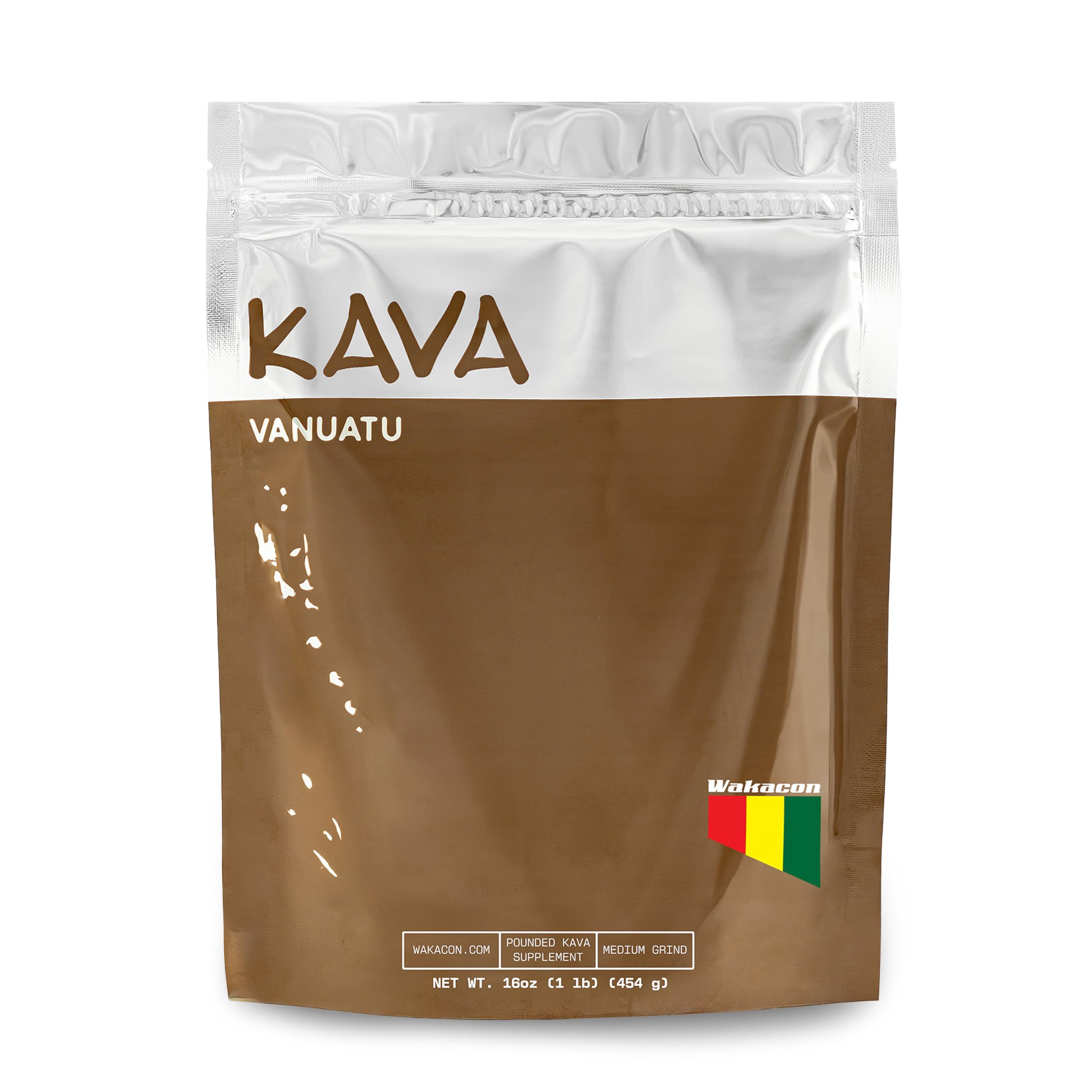 Wakacon Vanuatu Waka Kava powder in a jar for smooth traditional preparation