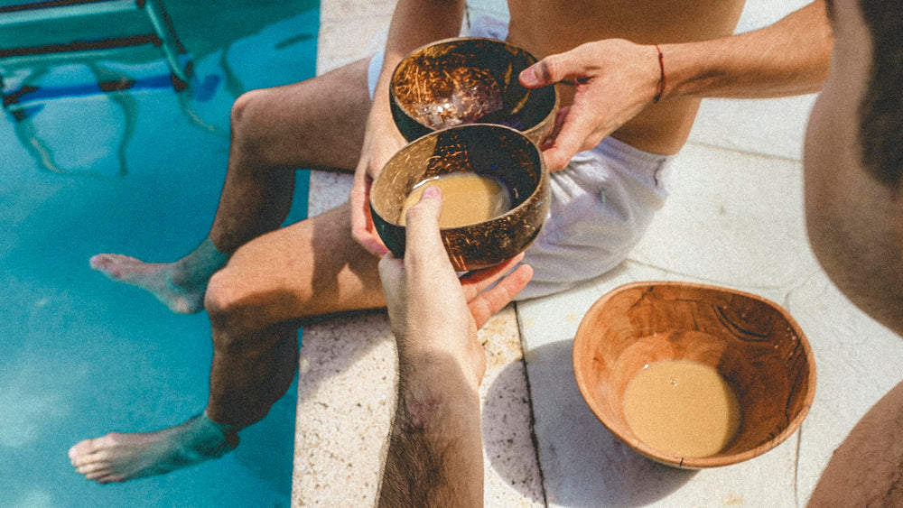 Wakacon Vanuatu Waka Kava strainer bag ready for strain