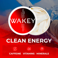 Wakey Cosmic Cola pack in hand shows convenient five-pack for on-the-go energy.