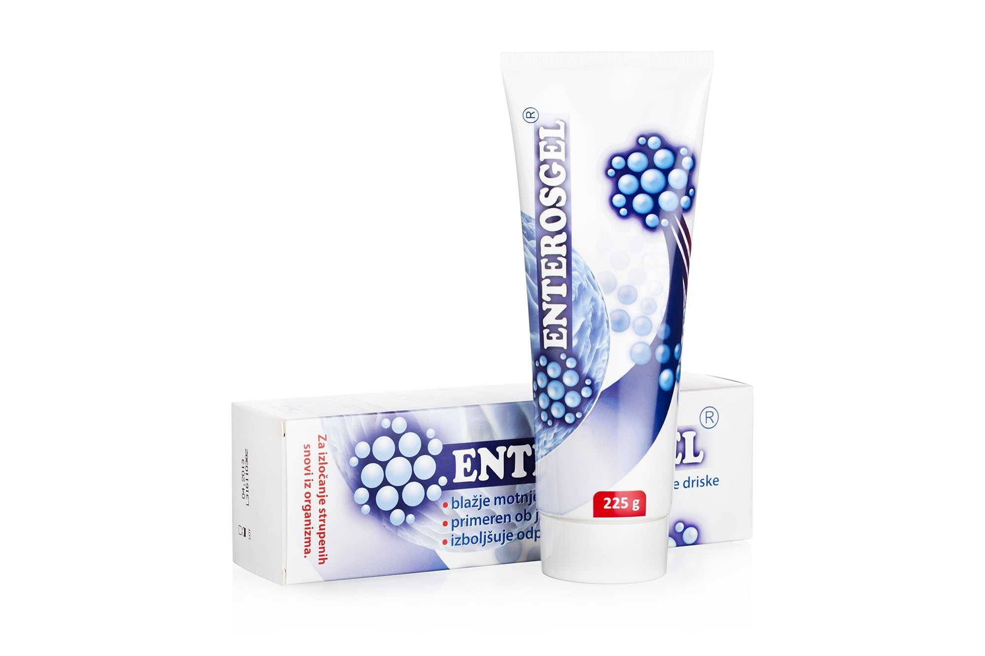 Front view of the Walkingly Enterosgel box showing a two-pack packaging for easy storage.