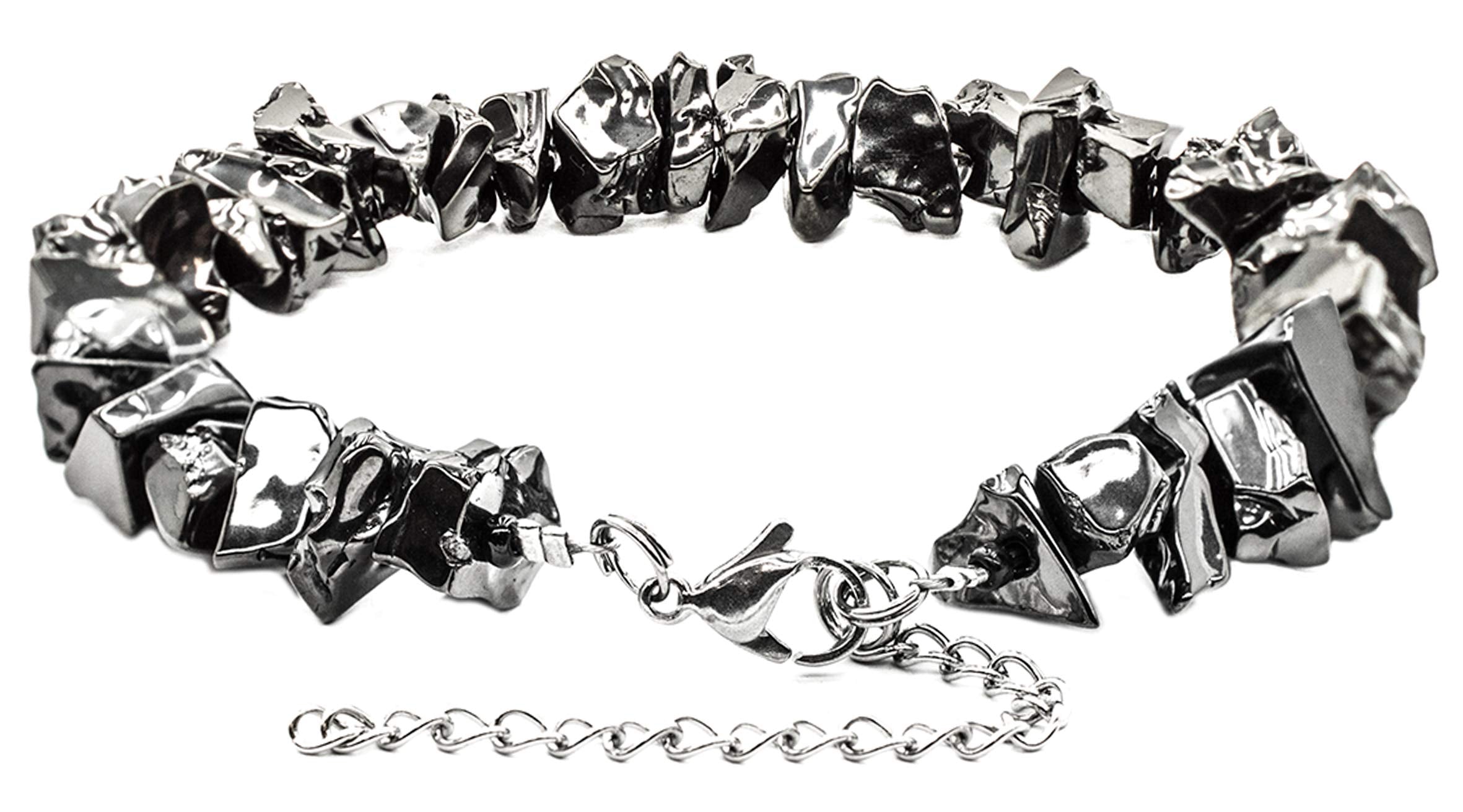 Wallystone Gems Elite Shungite Beads natural luster highlights premium aesthetic