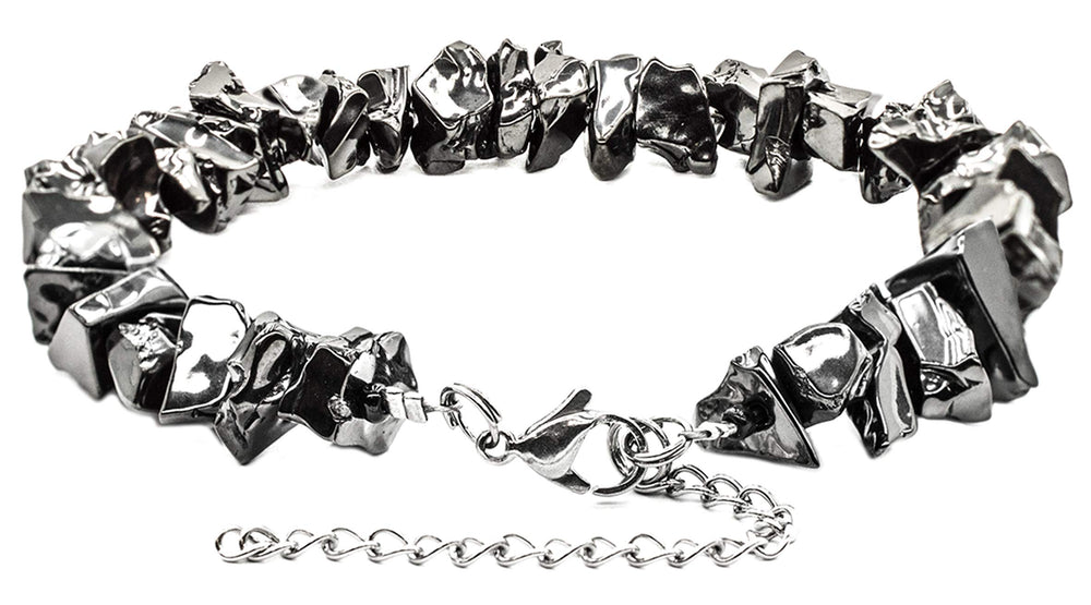 Wallystone Gems Elite Shungite Beads natural luster highlights premium aesthetic