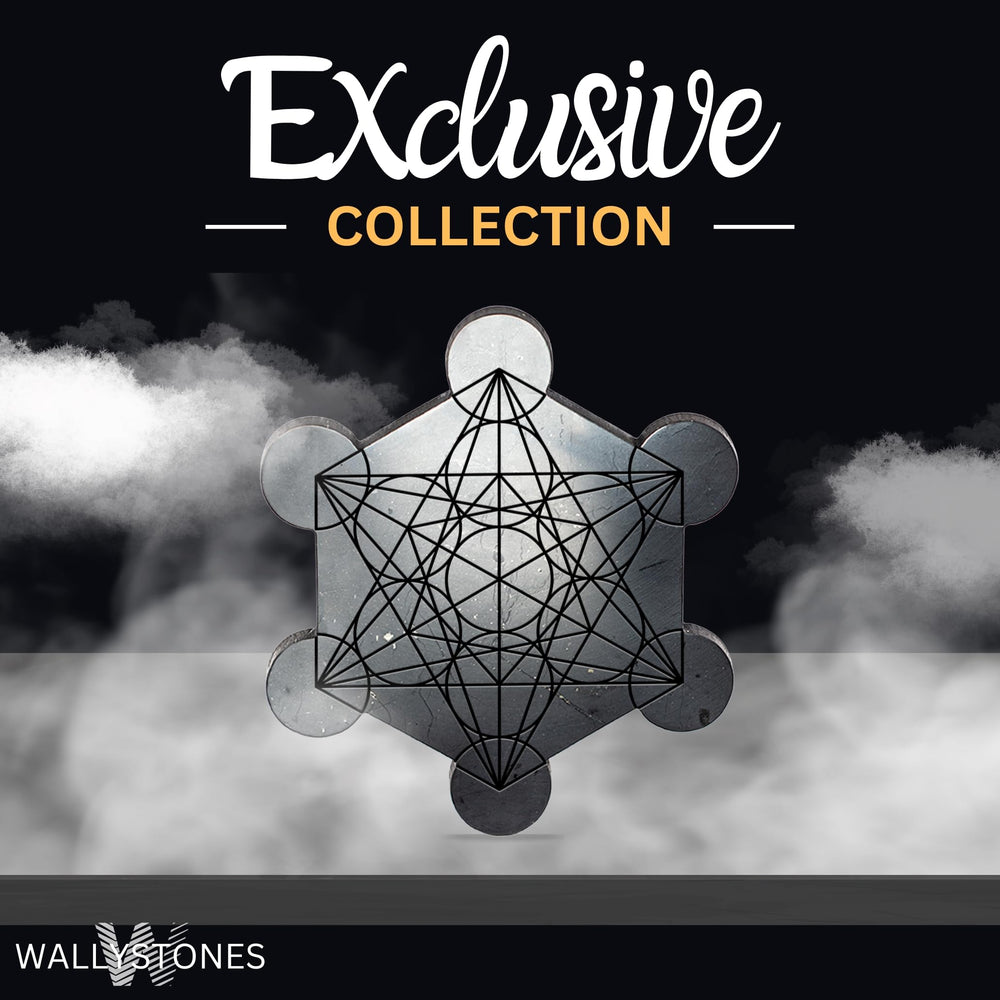 Wallystone Gems Shungite Metatron plate gift box present